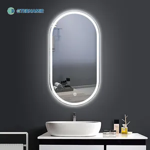 Espejo led redondo para decoración de pared, espejo de tocador inteligente, luces, pantalla de espejo, venta al por mayor