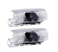Projecteur LED HD personnalisable pour portière de voiture, lumière de bienvenue, lampe de projection d'ombre fantôme, lampe de fosse, accessoire extérieur en gros pour Toyota