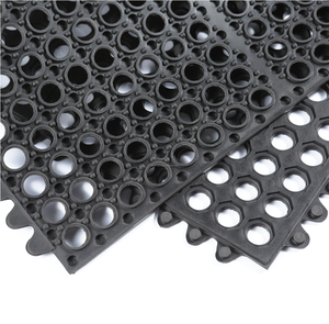Tapis en caoutchouc anti-fatigue pour cuisine, <span class=keywords><strong>restaurant</strong></span>, bar, drain, piscine, patio, balcon, cour - Product Image 1