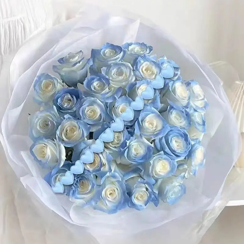 Ruban de reliure floral en polyester en forme de coeur 1.5cm * 10Y