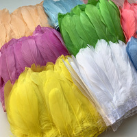 Plumes de canard blanc en gros, teintes en diverses couleurs, franges de plumes 15-20cm, plumes de carnaval, garnitures de plumes de canard à vendre