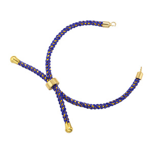 Cordón de pulsera Bolo ajustable dorado con cuentas de tapón deslizante Cuerda semiacabada para fabricación de joyas DIY - Product Image 6