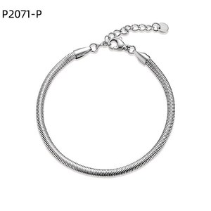 Pulsera de Moda Amy Amy P2071, Cadena de Acero Inoxidable, Plateada, Joyería Clásica para Mujer, Regalo - Product Image 1