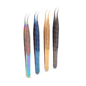 Pointes fines pointues ou incurvées pour une prise ergonomique précise pour réduire la fatigue des mains pince à cils emballage personnalisé - Product Image 2