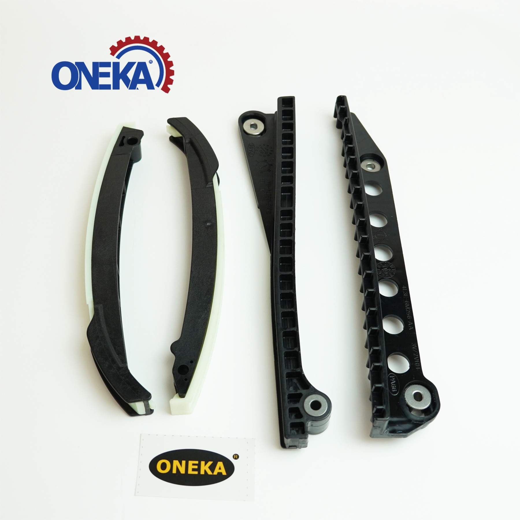 HQP AUTO PARTS Timing Chain Kit + Cam Phasers + Cover Gasket – Ford F150 Lincoln 5.4L 3V 04-08