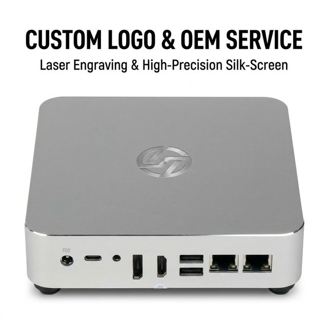 OEM Direct Factory Custom Anodized Aluminum Alloy Mini PC Case SFF Embedded Chassis Precision CNC Multi-Port Cutouts ISO/CE