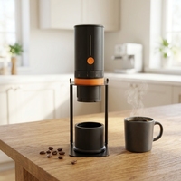 Moulin à café électrique portable professionnel en acier inoxydable grande capacité pour grains de café 58 mm