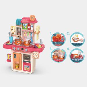Kinder geben vor, Küchen spielzeug mit realistischen Lichtern und Geräuschen zu spielen, Küchen spielzeug für Jungen und Mädchen - Product Image 3