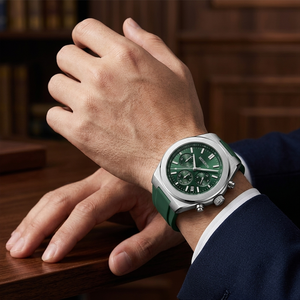Montre à quartz <span class=keywords><strong>de</strong></span> <span class=keywords><strong>luxe</strong></span> pour homme, vente chaude, avec logo personnalisé, boîtier en acier inoxydable, bracelet en silicone étanche, idéale pour les affaires - Product Image 3