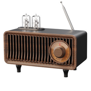 <span class=keywords><strong>Radio</strong></span> <span class=keywords><strong>FM</strong></span> de Estilo Vintage 3 <span class=keywords><strong>en</strong></span> 1 con Acabado de Madera Retro, Ranura para Tarjeta TF y Audio Inalámbrico Portátil 5.0 - Product Image 2