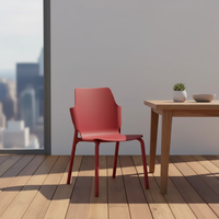 Chaise de salle à manger en plastique PP empilable moderne et colorée de haute qualité OEM pour la maison, le bureau et l'hôtel