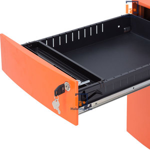 Mini candado para debajo del escritorio, muebles de almacenamiento modernos, Pedestal de acero para oficina de Metal, 3 cajones, archivador móvil, escuela, Hospital Modular - Product Image 5