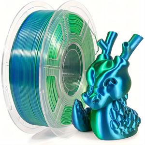 <span class=keywords><strong>3D</strong></span> yazıcı için 1.75mm 1KG FDM malzeme PLA sarf çift renk ipek mavi yeşil plastik çubuklar