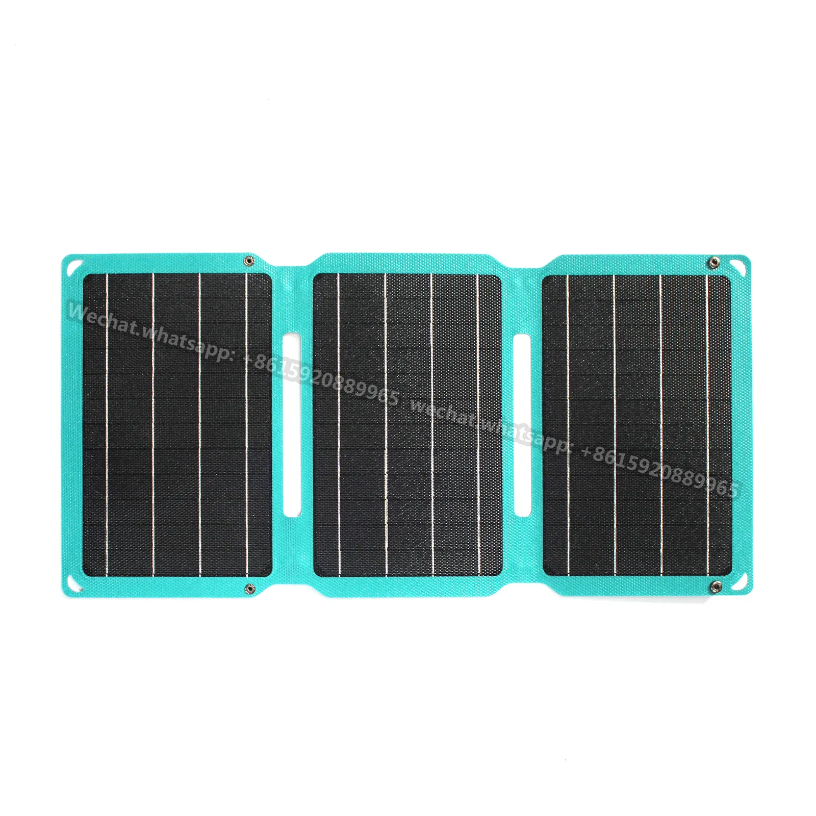 3 قطع من 21W لوحة طاقة شمسية عالية الكفاءة شحن لاسلكية USB تهمة للطي حقيبة شمسية فليكس لوحة طاقة شمسية
