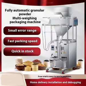 Machine d'emballage automatique à vis matériel de poudre Granule de poids quantitatif remplissant les aliments dans des sacs en plastique Stock disponible - Product Image 5