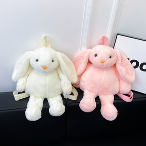New Cartoon Plush Backpack Doll Bag Casual Little Bunny Bag Toy Backpack for Foreign Trade