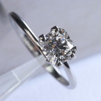 Diamant de laboratoire blanc de 1 carat, couleur DEF, pureté VVS-VVS, taille coussin, pierre précieuse lâche certifiée IGI CVD pour la fabrication et la sertissage de bijoux