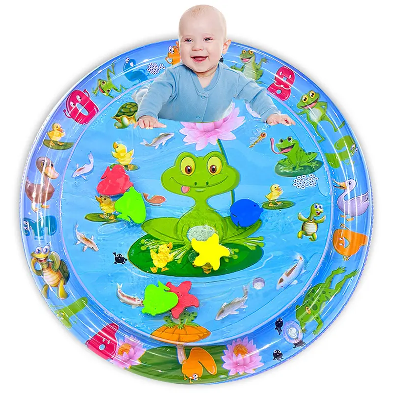 Le centre d'activités de loisir parfait pour bébés et enfants Jouets en plastique PVC Tapis d'eau gonflable pour le ventre Tapis de jeu pour bébé