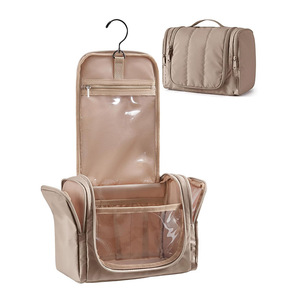 Sac de maquillage suspendu grande capacité pour femme, sac de rangement portable multifonctionnel pour articles de toilette et cosmétiques de voyage - Product Image 1