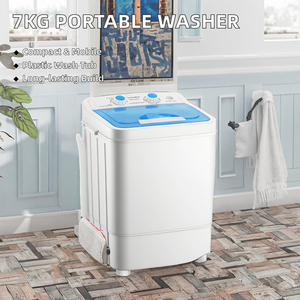 Household Clothes and Shoe Washing Machine Semi Automatic Top Load Wash Machine Simple and Multifunctional Small Compact Design - Product Image 3