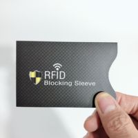 Antirrobo Titular de la tarjeta bancaria de crédito Cubierta de la tarjeta antiinterferencia Bloqueo Lector Tarjeta Manga