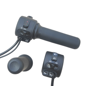 Ensemble de contrôle de vitesse de <span class=keywords><strong>cyclomoteur</strong></span> électrique 48V en gros accélérateur torsadé interrupteur intégré guidon pour Streetbikes - Product Image 4