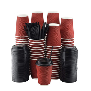 8oz 12oz lấy đi sóng cà phê gợn tường Cốc giấy - Product Image 1