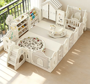 Corralito para Bebés de HDPE, Moderno, Portátil, Plegable, Centro de Actividades Interior y Exterior con Puerta, Seguro para Niños Pequeños - Product Image 2