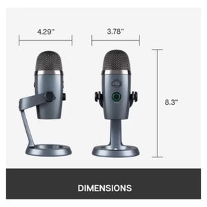 Micrófono Logitech <span class=keywords><strong>Blue</strong></span> <span class=keywords><strong>Yeti</strong></span> Nano USB con efectos BlueVoice sin latencia para Pc Mac Podcast Gaming Streaming Studio Compute - Product Image 4