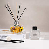 Bouteille d'huile essentielle aromatique, flacon vide en verre pour diffuseur à bâtonnets, vente en gros