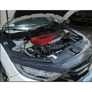 Cache de capot moteur, cache anti-poussière latéral pour capot, garniture de sortie d'air latérale, grille d'aération pour Honda Civic 10ème génération 2016-2019, accessoires auto - Product Image 3