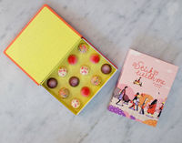 Fantaisie Arbre De Noël Conception Chocolat Truffes Boîtes D'emballage En Papier Logo Personnalisé Forme De Livre 25 Cavité Chocolat Bonbon Boîte-Cadeau