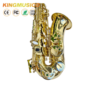 Gold Lacquer Eb Alto Saxophone, <strong>Classic</strong> Brass Body with Shell Inlay Keys, Smooth Response <strong>Sax</strong> for Students &amp; Bands OEM Wholesale - Product Image 4