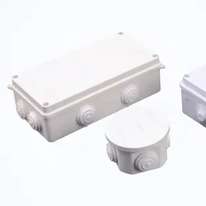 Junction Box Electric Enclosure Box Outdoor Indoor Distribution Monitoring Waterproof Natural Cable Management Box ABS IP65 16