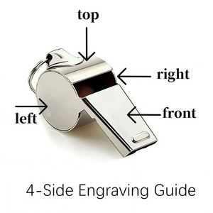 Personalized <b>Whistle</b> with Lanyard, Custom High Decibel Loud Ref Stainless Steel <b>Whistle</b> with Engraved Name & Icon - Product Image 6