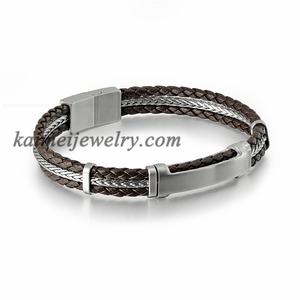 Style Cool bijoux Hip Hop de haute qualité Bracelets de quille de chaîne de vélo en acier inoxydable pour hommes - Product Image 4