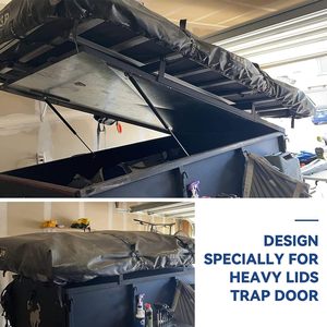 Supports de levage en acier robuste de 28 pouces, 200 lb (889 N), ressort à gaz, amortisseur pour camion, traîneau, remorque, remplacement de la couverture de benne - Product Image 5