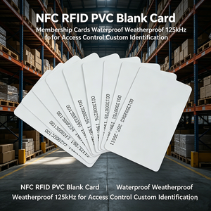 Cartes intelligentes PVC CR80 TK4100 T5577 avec puce RFID 1K, code QR, pour usage hôtelier, codage 18 bits, étanches, imprimables, paiement - Product Image 3