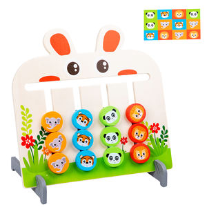 Jeu de société éducatif en bois pour bébés, jouet de classification spatiale lapin, pour l'entraînement à la pensée logique des enfants, vente en gros - Product Image 4