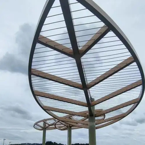 Hiện đại Kết cấu thép xây dựng cho cảnh quan ngoài trời pergolas hành lang kiosk cho văn phòng phòng tập thể dục hội trường hoặc trung tâm mua sắm - Product Image 2