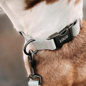Collares de lujo personalizados para mascotas, correas de cuero genuino, lisa, de imitación, vegana, collar de piel auténtica para perro y conjunto de correa - Product Image 3