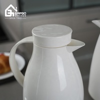 Jarra Térmica para Café de 1 Litro, Termo con Doble Pared y Retención de Calor, Recubrimiento de Vidrio, Aislamiento al Vacío, Jarra Térmica para Agua Caliente