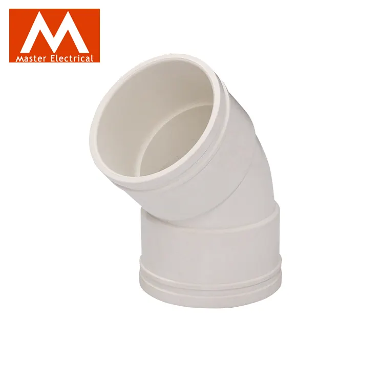 BS5255 50mm Pressure Pipe High Quality uPVC Pipe Fitting Plumbing Elbow Tee