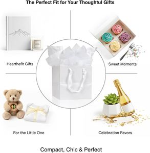 Handmade DIY Wedding Party Favor Recyclable Kraft <b>Paper</b> Bags with Handle for Business Packaging and Gift Ornament Decorations - Product Image 5