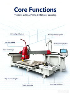 AiTao 4+3 Smart Sawing CNC <b>Stone</b> Bridge <b>Cutting</b> <b>Machine</b> 360 Degree Engine/Motor/Gear Core High Efficiency - Product Image 2