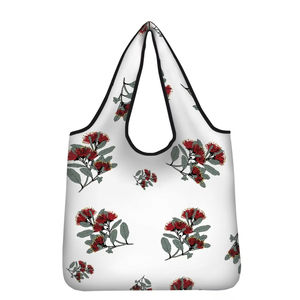 2024 sac fourre-tout durable pour dames tissu Polyester personnalisé réutilisable pliant Shopping <span class=keywords><strong>Hawaii</strong></span> imprimer <span class=keywords><strong>pas</strong></span> <span class=keywords><strong>cher</strong></span> sacs à main en gros - Product Image 4