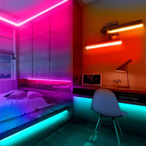24v Bluetooth application control room interior decoration non-waterproof music RGB light-emitting diode <b>strip</b> light - Product Image 3