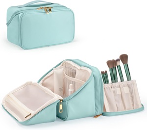 Waterproof <b>Brush</b> <b>Holders</b> Large Capacity Cosmetic Organizer Travel <b>Makeup</b> Bag for Women - Product Image 2