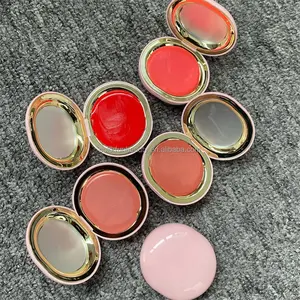 Baru OEM kustom Label pribadi Blush kualitas tinggi Vegan bibir pipi mata krim palet perona pipi Highlighter krim rias stik Blush