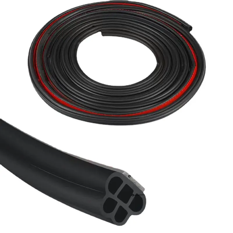 Auto Car Door Seal Strip Rubber Weather Strip Edge type rubber seal car sound insulation back glue seal